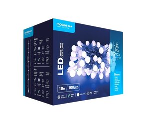 Modee OP=OP Kerstverlichting lichtsnoer - 10 meter 100LEDs - 10000K daglicht wit - 220V Adapter