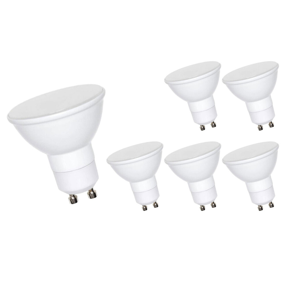 LCB Voordeelpak 6 stuks - LED spot GU10 - 6W vervangt 45W - 2700K warm wit licht