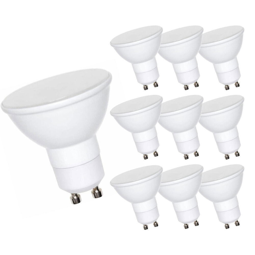 Modee Voordeelpak 10 stuks - LED spot GU10 - 6W vervangt 45W - 2700K warm wit licht Modee Voordeelpak 10 stuks - LED spot GU10 - 6W vervangt 45W - 2700K warm wit licht
