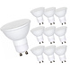 LCB Voordeelpak 10 stuks - LED spot GU10 - 6W vervangt 45W - 3000K warm wit licht LCB Voordeelpak 10 stuks - LED spot GU10 - 6W vervangt 45W - 3000K warm wit licht