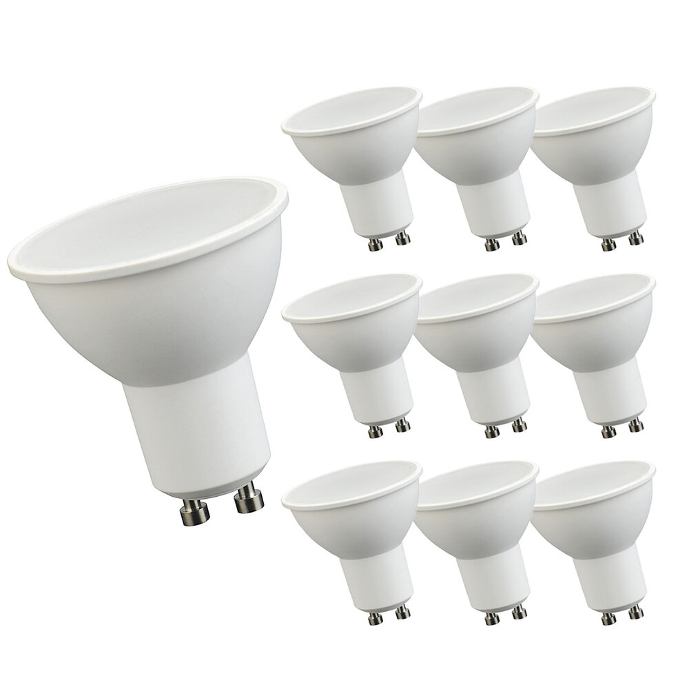LCB Voordeelpak 10 stuks - LED spot GU10 - 6W vervangt 40W - 6000K daglicht wit LCB Voordeelpak 10 stuks - LED spot GU10 - 6W vervangt 40W - 6000K daglicht wit