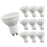 LCB Voordeelpak 10 stuks - LED spot GU10 - 6W vervangt 40W - 6000K daglicht wit LCB Voordeelpak 10 stuks - LED spot GU10 - 6W vervangt 40W - 6000K daglicht wit