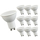 Spectrum Voordeelpak 10 stuks - LED spot GU10 - 6W vervangt 40W - 6000K daglicht wit Spectrum Voordeelpak 10 stuks - LED spot GU10 - 6W vervangt 40W - 6000K daglicht wit