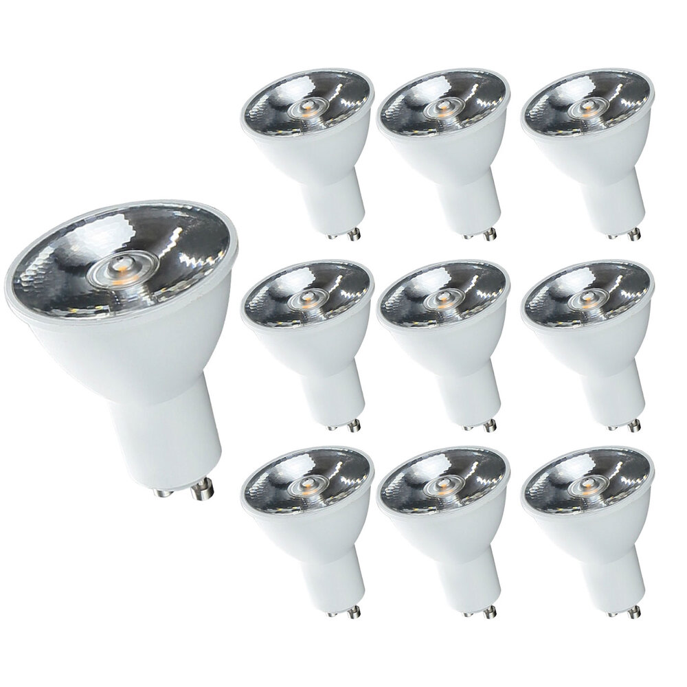 LCB Voordeelpak 10 stuks - LED spot GU10 - 6W vervangt 40W - 3000K warm wit licht - 10° lichtspreiding LCB Voordeelpak 10 stuks - LED spot GU10 - 6W vervangt 40W - 3000K warm wit licht - 10° lichtspreiding