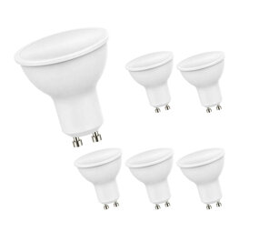 LCB Voordeelpak 6 stuks - LED GU10 - 4.5W vervangt 35W - 3000K warm wit licht LCB Voordeelpak 6 stuks - LED GU10 - 4.5W vervangt 35W - 3000K warm wit licht