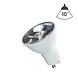 Spectrum Voordeelpak 10 stuks - LED spot GU10 - 6W vervangt 40W - 6000K daglicht wit - 10° lichtspreiding Spectrum Voordeelpak 10 stuks - LED spot GU10 - 6W vervangt 40W - 6000K daglicht wit - 10° lichtspreiding