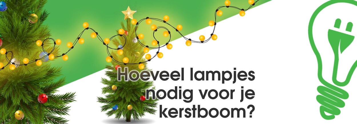Hoeveel lampjes en meter lichtjes nodig in jouw kerstboom