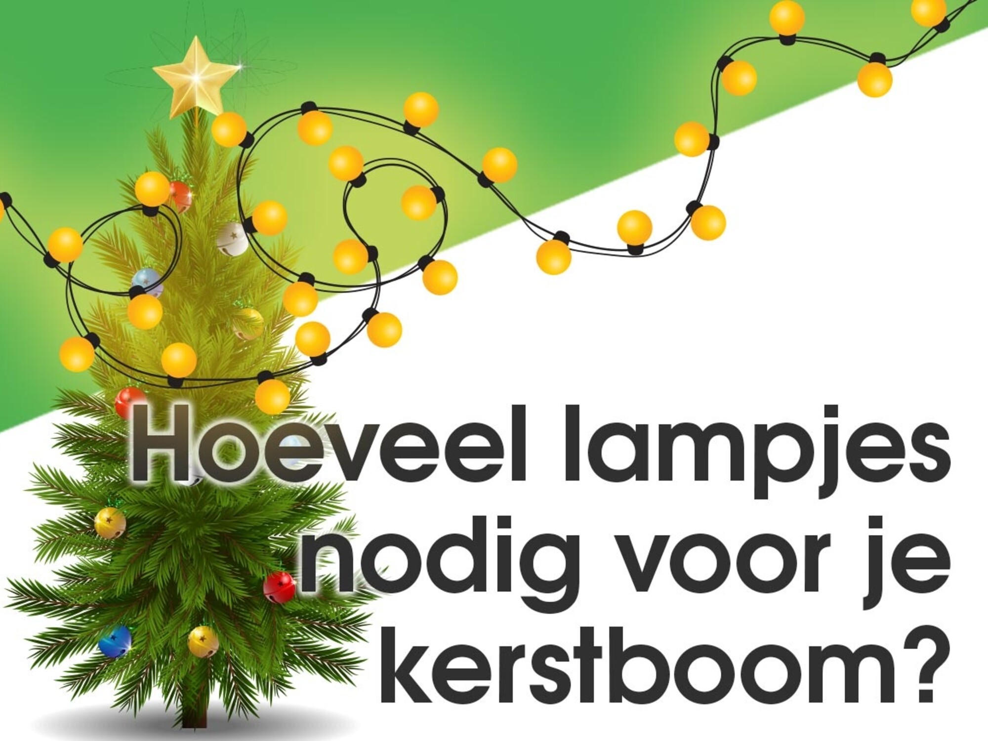 Hoeveel lampjes en meter lichtjes nodig in jouw kerstboom? -  Ledlichtdiscounter.nl