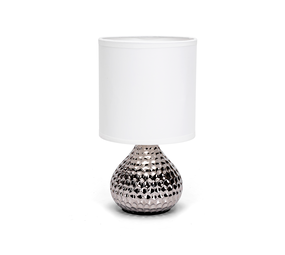 Aigostar Tafellamp Keramiek (Zonder Lichtbron) E14 - Zilver Aigostar Tafellamp Keramiek (Zonder Lichtbron) E14 - Zilver