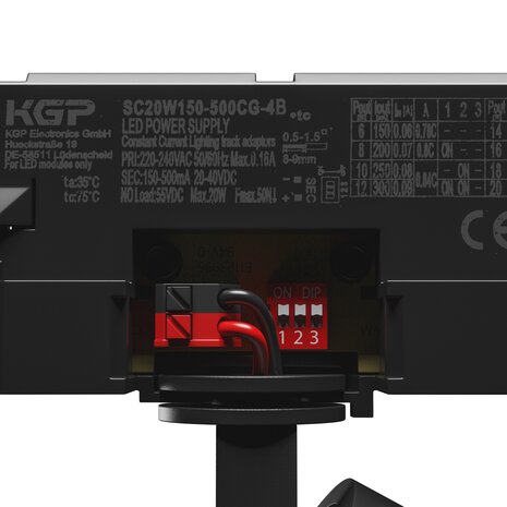 Spectrum LED Railspot 3-Fase Artemida Mini 6,5W-20W 600lm-1700lm 36D - 3000K | UGR <19