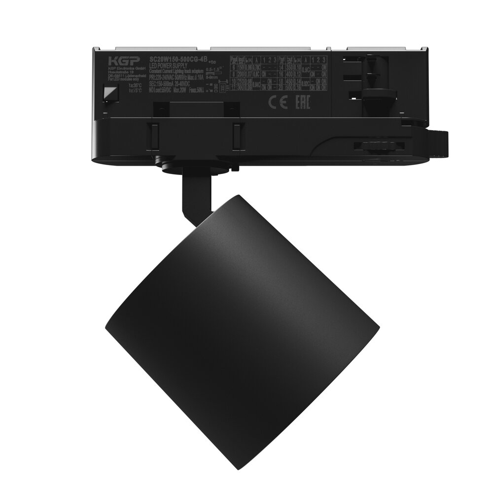 Spectrum LED Railspot 3-Fase Artemida Mini 6,5W-20W 600lm-1700lm 36D - 3000K | UGR <19