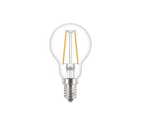 Philips officieel distributeur Corepro LEDluster E14 Filament Helderglas 2W 250lm - 827 Zeer Warm Wit - Vervangt 25W