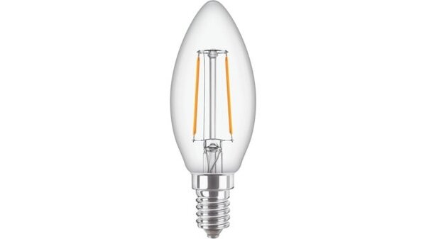 Philips Corepro LED Kaars E14 Filament Helder 2W 250lm – 827 – Zeer Warm Wit | Vervangt 25W Philips Corepro LED Kaars E14 Filament Helder 2W 250lm – 827 – Zeer Warm Wit | Vervangt 25W