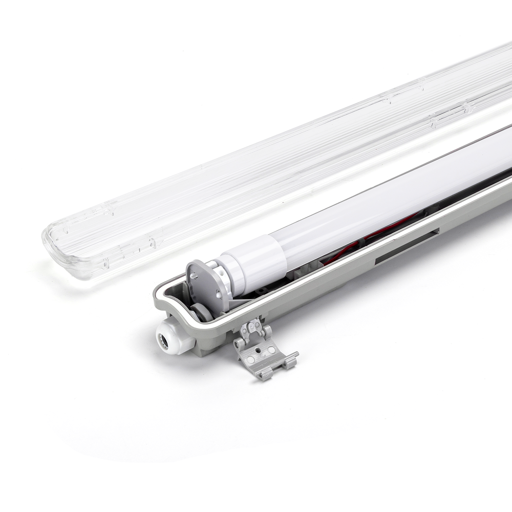 Spectrum 60cm LED armatuur IP65 + 1 LED TL buis 10W - 3000K 830 warm wit licht -  Compleet Spectrum 60cm LED armatuur IP65 + 1 LED TL buis 10W - 3000K 830 warm wit licht -  Compleet