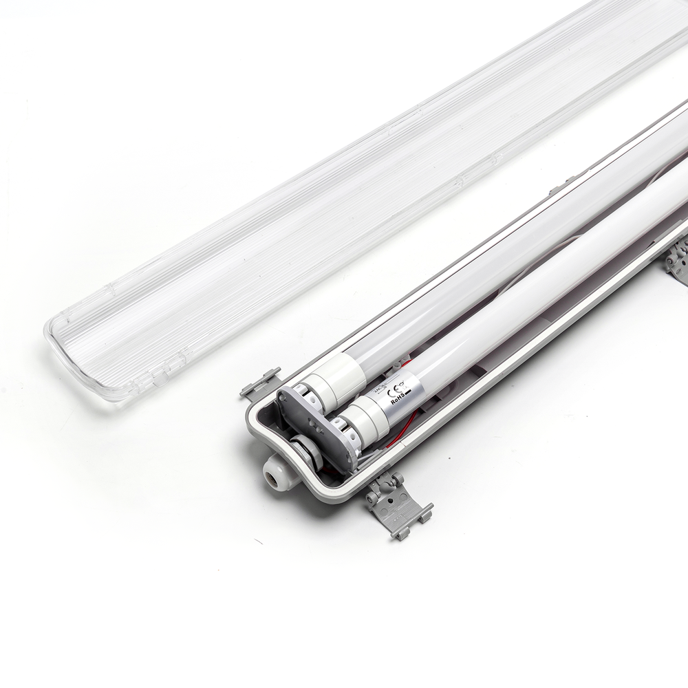 Spectrum 60cm LED armatuur IP65 + 2 LED TL buizen 10W p/s - 6000K 865 daglicht wit -Doorkoppelbaar - Compleet Spectrum 60cm LED armatuur IP65 + 2 LED TL buizen 10W p/s - 6000K 865 daglicht wit -Doorkoppelbaar - Compleet