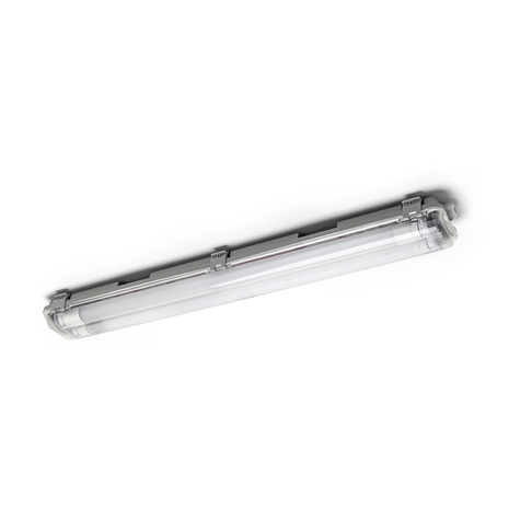 Spectrum 60cm LED armatuur IP65 + 2 LED TL buizen 10W p/s - 6000K 865 daglicht wit -Doorkoppelbaar - Compleet Spectrum 60cm LED armatuur IP65 + 2 LED TL buizen 10W p/s - 6000K 865 daglicht wit -Doorkoppelbaar - Compleet