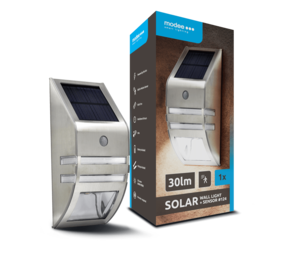 Modee LED Solar Wandlamp met bewegingssensor - 9000K Daglicht - 30lm - WS124 Modee LED Solar Wandlamp met bewegingssensor - 9000K Daglicht - 30lm - WS124
