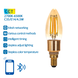 Aigostar LED Lamp - Bluetooth Mesh - E14 Fitting - 4.5 Watt - C35 - Kaarsvorm - Filament