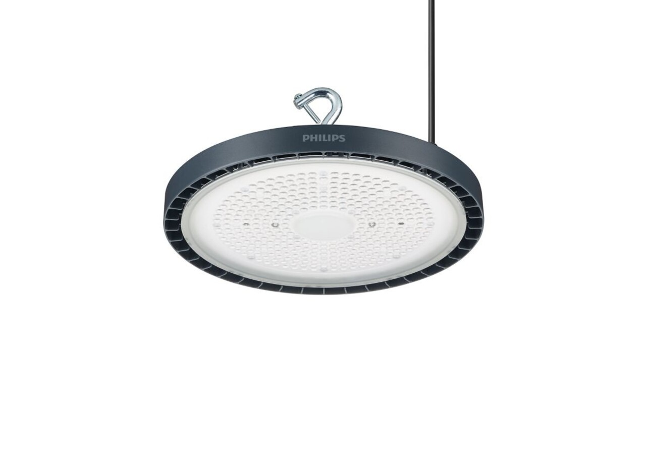 Philips officieel distributeur LED Highbay BY121P Coreline G5 Aluminium Grijs 134W 20000lm 55D - 840 Koel Wit | IP65 - Dali Dimbaar