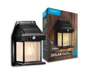 Modee LED Solar wandlamp met sensor - 2700-3200K - 100 Lumen - IP44 Modee LED Solar wandlamp met sensor - 2700-3200K - 100 Lumen - IP44
