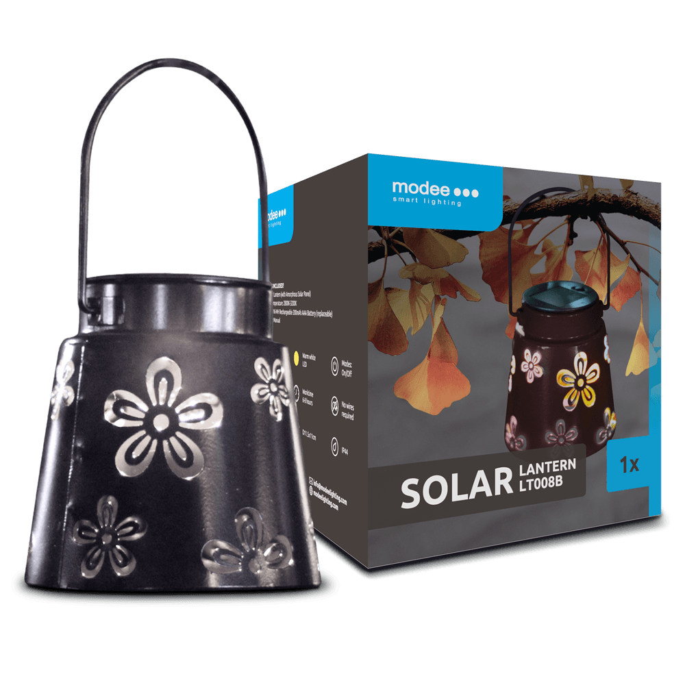 Modee LED Solar Tuinlamp - IP44 - 2700-3200K warm wit Modee LED Solar Tuinlamp - IP44 - 2700-3200K warm wit