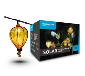 Modee LED Solar Lamp Lampion 4,9m - 2700K Warm wit - DS009 Modee LED Solar Lamp Lampion 4,9m - 2700K Warm wit - DS009