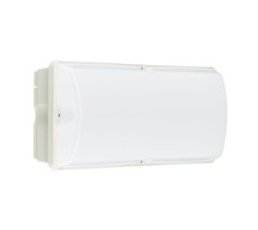 Philips LED Bulkhead Ledinaire WL055V Wit 8W 600lm - 830 Warm Wit | 374x150mm - IP65 Philips LED Bulkhead Ledinaire WL055V Wit 8W 600lm - 830 Warm Wit | 374x150mm - IP65