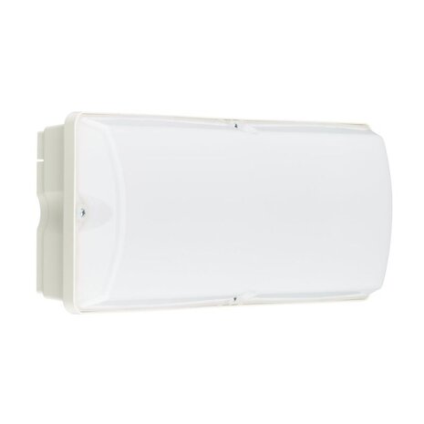 Philips officieel distributeur LED Bulkhead Ledinaire WL055V Wit 8W 600lm - 830 Warm Wit | 374x150mm - IP65