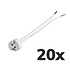 Voordeelpak 20 stuks GU5.3 / GU4 - MR16 / MR11 fittingen - Keramisch - 8cm Voordeelpak 20 stuks GU5.3 / GU4 - MR16 / MR11 fittingen - Keramisch - 8cm