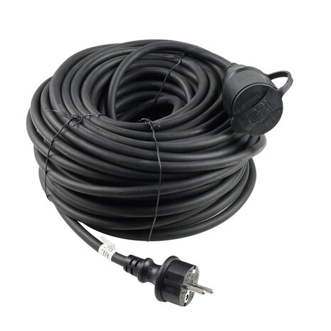 Technik Verlengsnoer 30m - H07RN-F IP44 16A - 3x1,5mm2 - Industriele kwaliteit Technik Verlengsnoer 30m - H07RN-F IP44 16A - 3x1,5mm2 - Industriele kwaliteit