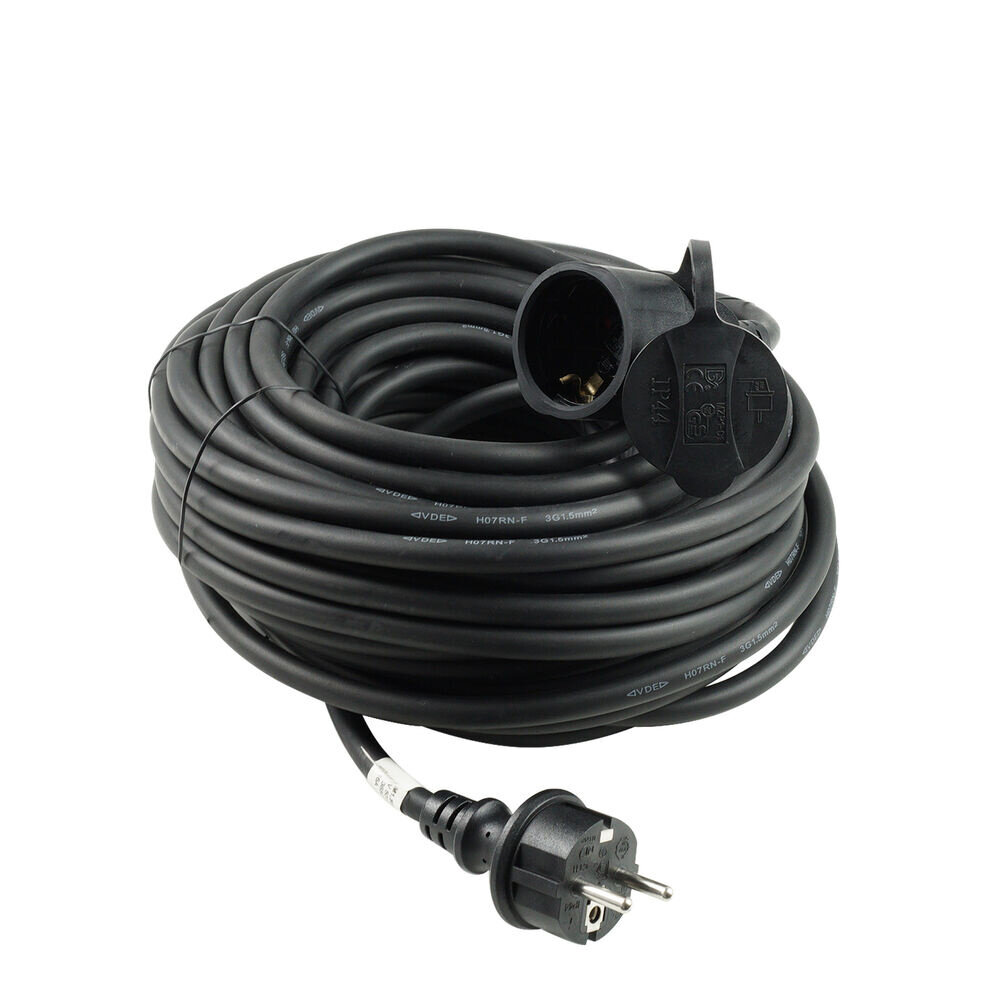 Technik Verlengsnoer 30m - H07RN-F IP44 16A - 3x1,5mm2 - Industriele kwaliteit Technik Verlengsnoer 30m - H07RN-F IP44 16A - 3x1,5mm2 - Industriele kwaliteit