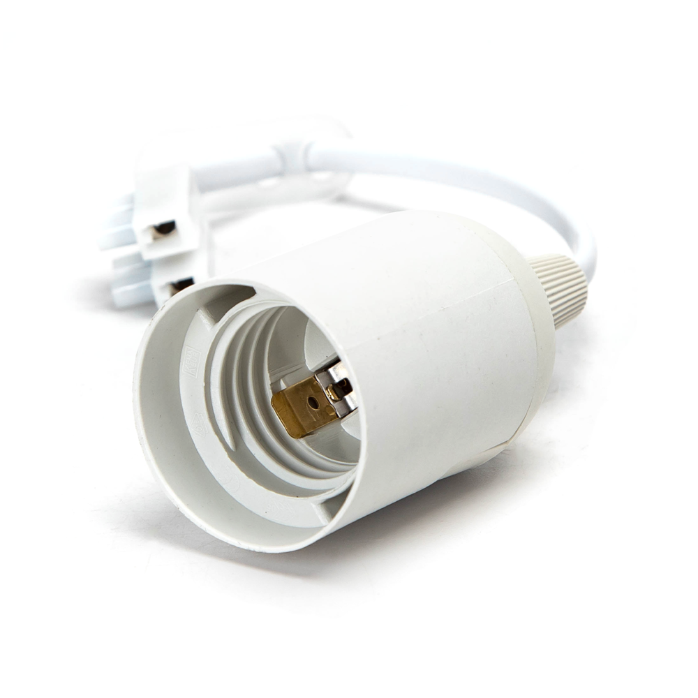 LCB Voordeelpak Verhuisfitting wit 6 stuks E27 met kroonsteen - incl. 6x LED lamp E27- A60 - 9W 6000K daglicht wit LCB Voordeelpak Verhuisfitting wit 6 stuks E27 met kroonsteen - incl. 6x LED lamp E27- A60 - 9W 6000K daglicht wit