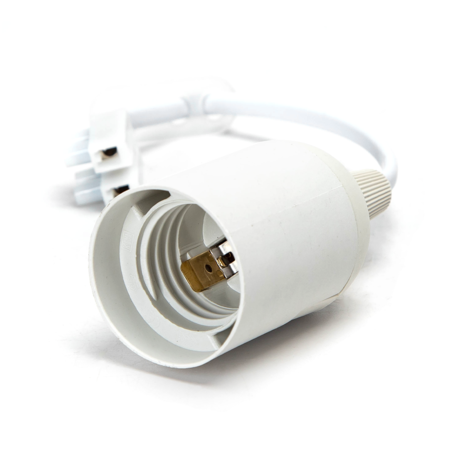 LCB Voordeelpak Verhuisfitting wit 6 stuks E27 met kroonsteen - incl. 6x LED lamp E27- A60 - 9W 6000K daglicht wit LCB Voordeelpak Verhuisfitting wit 6 stuks E27 met kroonsteen - incl. 6x LED lamp E27- A60 - 9W 6000K daglicht wit