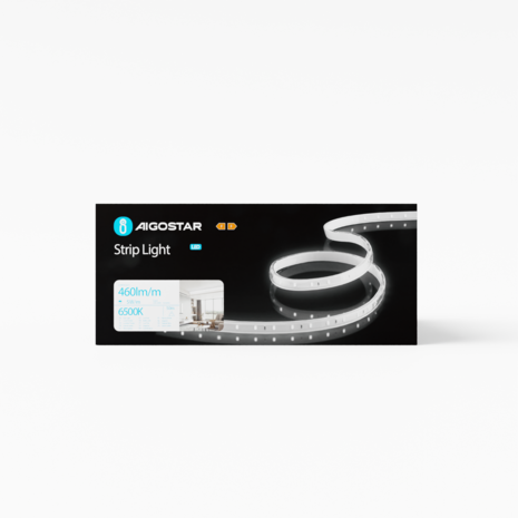 Aigostar LED Lichtslang V2 - 50 meter 60leds p/m - 6500K daglicht wit - 10mm