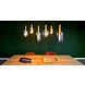 Lucide LED Hanglamp JOANET mat goud - 6x E27 fitting -Fumé