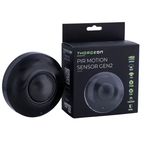 Thorgeon Bewegingssensor zwart opbouw 360° - IP20 - max. 300W Thorgeon Bewegingssensor zwart opbouw 360° - IP20 - max. 300W