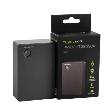 Thorgeon Schemerschakelaar antraciet -  IP44 - max. 15A Thorgeon Schemerschakelaar antraciet -  IP44 - max. 15A