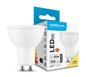 Modee LED spot GU10 - 6W Dimbaar - 2700K warm wit Modee LED spot GU10 - 6W Dimbaar - 2700K warm wit