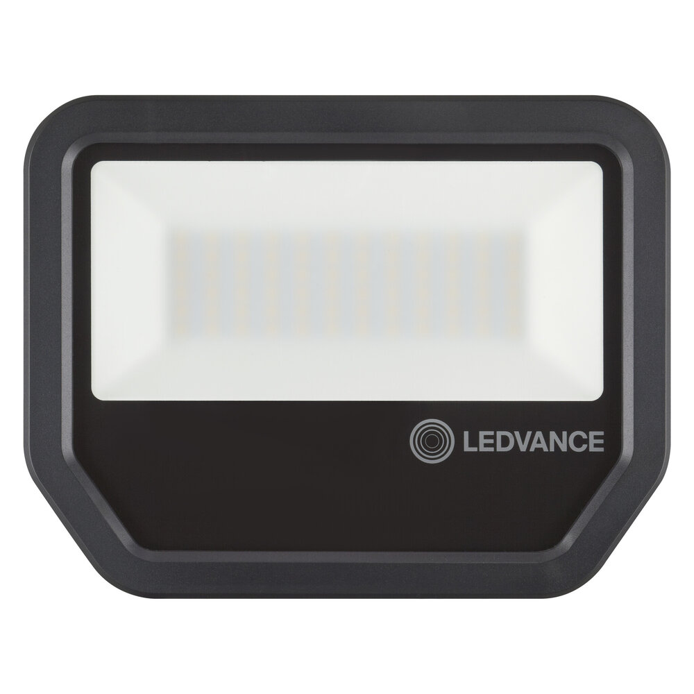Ledvance LED Floodlight Performance Aluminium Zwart 41W 5500lm 100D - 830 Warm Wit | IP66 - Symmetrisch