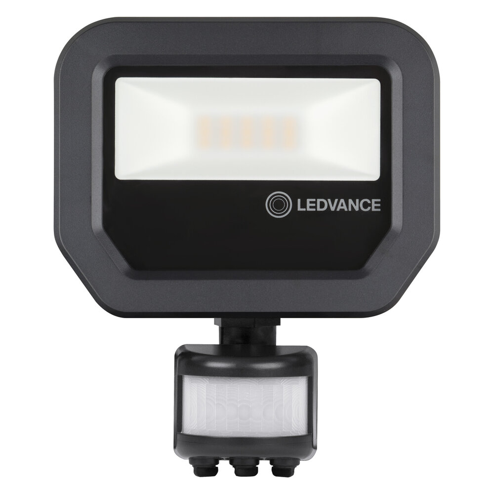Ledvance LED Breedstraler Sensor GEN 3 Zwart 8W 1200lm 100D - 840 Koel Wit | IP66 - Bewegings- en lichtsensor - Symmetrisch Ledvance LED Breedstraler Sensor GEN 3 Zwart 8W 1200lm 100D - 840 Koel Wit | IP66 - Bewegings- en lichtsensor - Symmetrisch