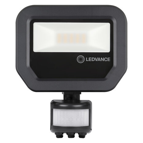 Ledvance LED Breedstraler Sensor GEN 3 Zwart 8W 1200lm 100D - 840 Koel Wit | IP66 - Bewegings- en lichtsensor - Symmetrisch Ledvance LED Breedstraler Sensor GEN 3 Zwart 8W 1200lm 100D - 840 Koel Wit | IP66 - Bewegings- en lichtsensor - Symmetrisch