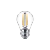 Philips officieel distributeur LED Filament Helder glas -  G45 Kogellamp - E27 fitting -  4.7W 470lm - 827 Zeer Warm Wit | Vervangt 40W