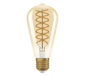 Osram Vintage 1906 Edison E27 Peer Helder 8.8W 806lm - 824 Zeer Warm Wit | Dimbaar - Vervangt 60W Osram Vintage 1906 Edison E27 Peer Helder 8.8W 806lm - 824 Zeer Warm Wit | Dimbaar - Vervangt 60W