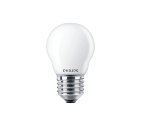 Philips officieel distributeur Corepro LEDluster E27 Kogel Mat 4.3W 470lm - 827 Zeer Warm Wit | Vervangt 40W