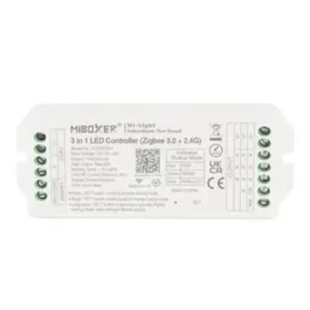 Mi-Light UA LED strip WIFI controller- 20A- Zigbee 3.0- RF 2.4GHz- RGB + CCT + DIM- 12V / 24V / 48V