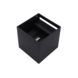 Artdelight designverlichting LED Wandlamp IP54 - Cube 100MM - Zwart Aluminium - 6W 500Lm 2700K 827 Warm Wit | Dimbaar - Up and Downlight verstelbare lichtspreiding Artdelight designverlichting LED Wandlamp IP54 - Cube 100MM - Zwart Aluminium - 6W 500Lm 2700K 827 Warm Wit | Dimbaar - Up and Downlight verstelbare lichtspreiding