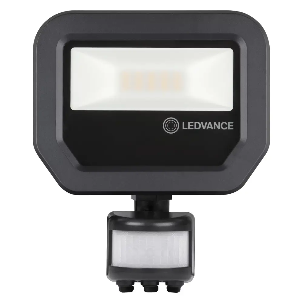 Ledvance LED Breedstraler Sensor GEN 3 Zwart 10W 1100lm 100D - 830 Warm Wit | IP65 - Bewegings- en lichtsensor - Symmetrisch Ledvance LED Breedstraler Sensor GEN 3 Zwart 10W 1100lm 100D - 830 Warm Wit | IP65 - Bewegings- en lichtsensor - Symmetrisch