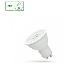 Spectrum LED GU10 - 6W -3000K-4000K-6000K/ CCT - 38° Spectrum LED GU10 - 6W -3000K-4000K-6000K/ CCT - 38°