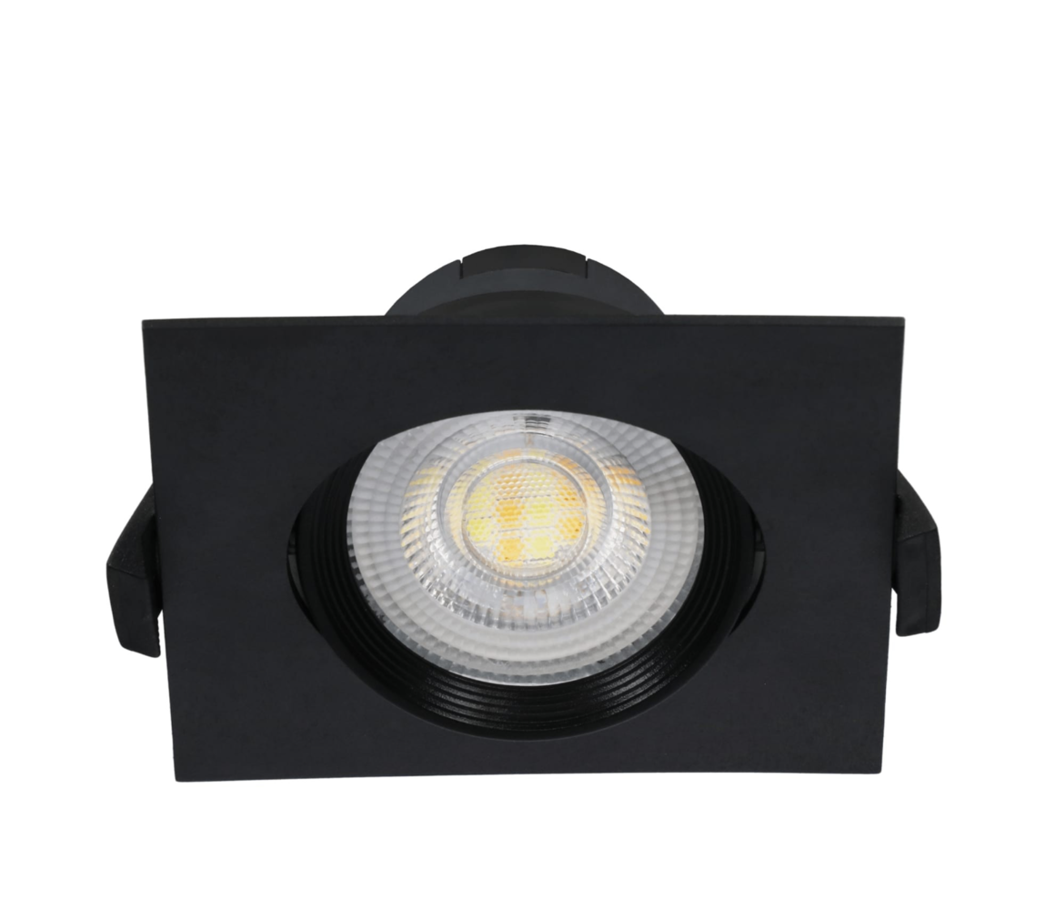 ORO LED Inbouwspot zwart - Vierkant - 9W - 3000K-4000K-6000K / CCT - Niet Dimbaar ORO LED Inbouwspot zwart - Vierkant - 9W - 3000K-4000K-6000K / CCT - Niet Dimbaar