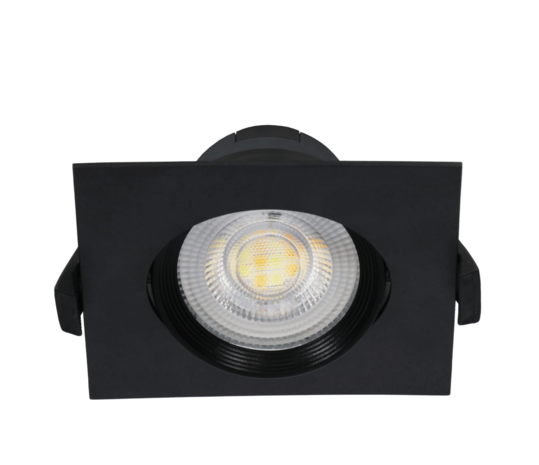 ORO LED Inbouwspot zwart - Vierkant - 9W - 3000K-4000K-6000K / CCT - Niet Dimbaar ORO LED Inbouwspot zwart - Vierkant - 9W - 3000K-4000K-6000K / CCT - Niet Dimbaar
